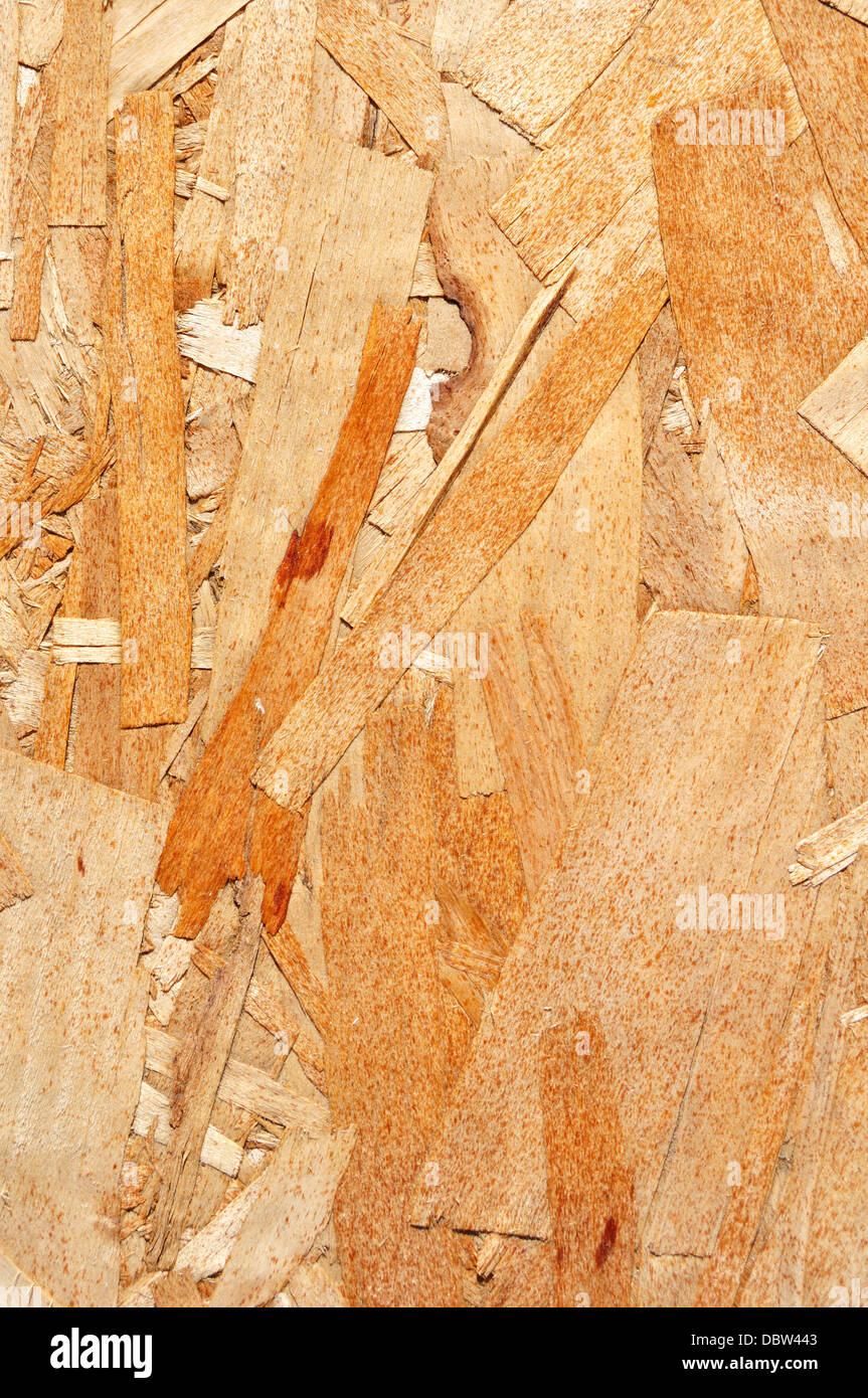 Wood texture - Particle Board / chipboard / plywood close up Stock Photo