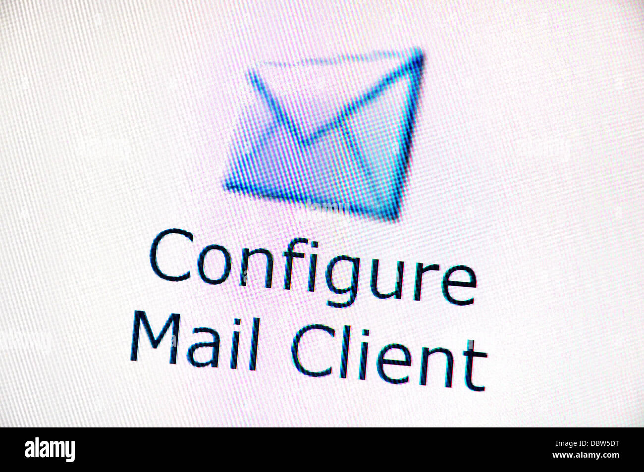 Computer screenshot - Internet. Email Stock Photo