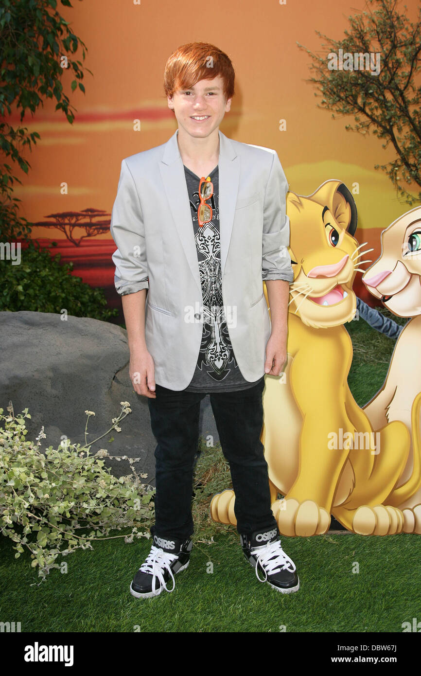 Justin Tinucci World Premiere of Disney s The Lion King 3D held at the El Capitan Theatre Hollywood California 27.08.11 Stock Photo Alamy