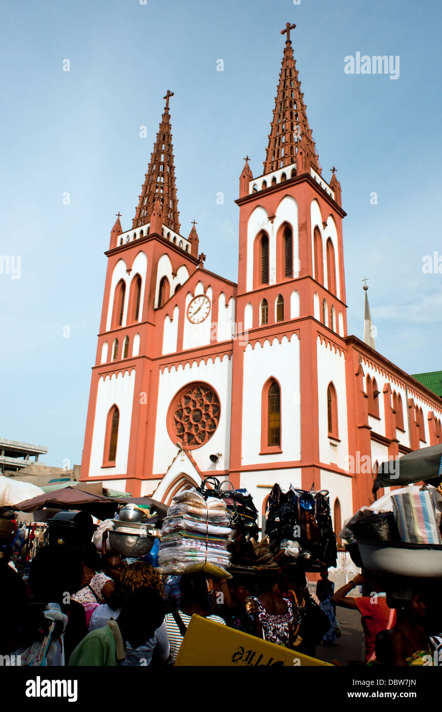 German colonial cathedral, Lome, Togo Stock Photo