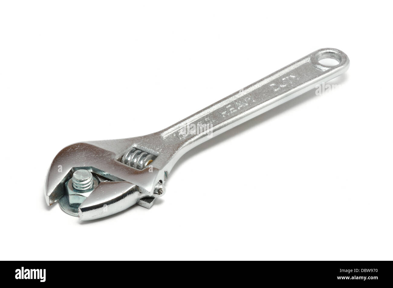 Spanner / wrench on white background Stock Photo