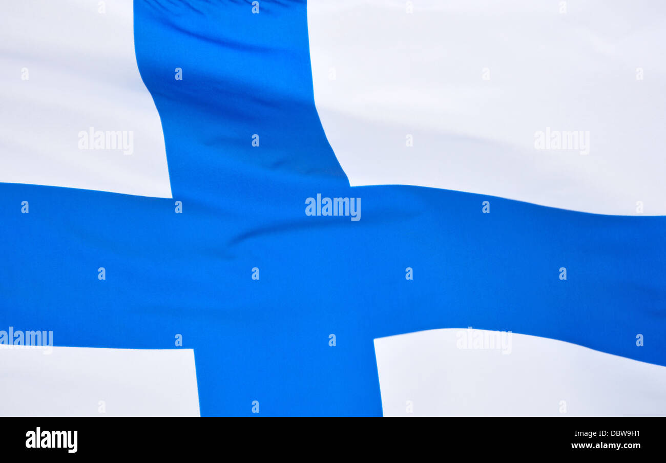 Flag of Finland Stock Photo