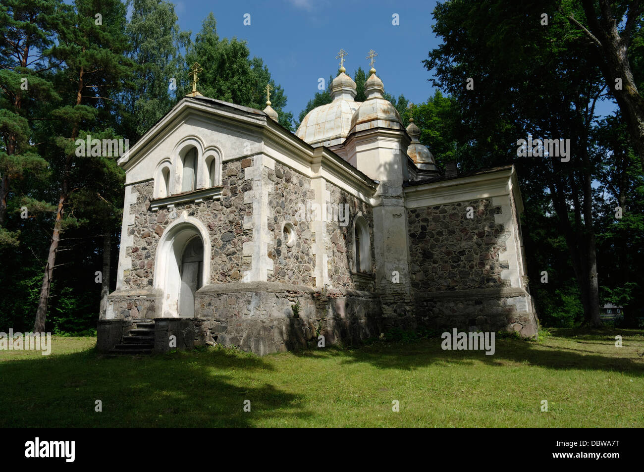Church of the Ascension of Our Lord in Uruste in Pärnu County Stock Photo