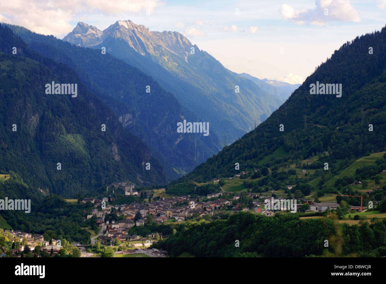 Beautiful view in Swiss Alps Stock Photo - Alamy