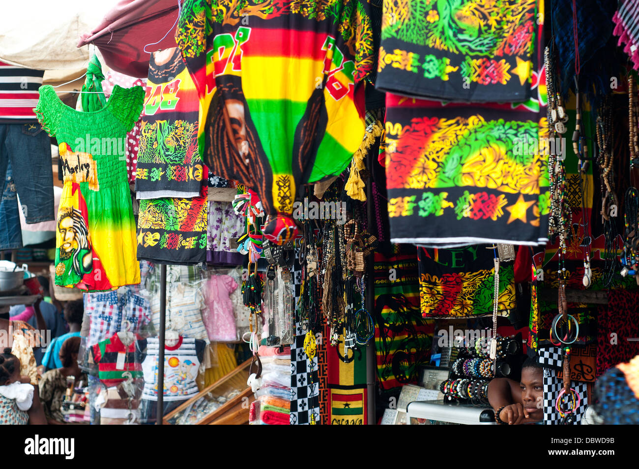 market stall, central market, Lome, Togo Stock Photo - Alamy