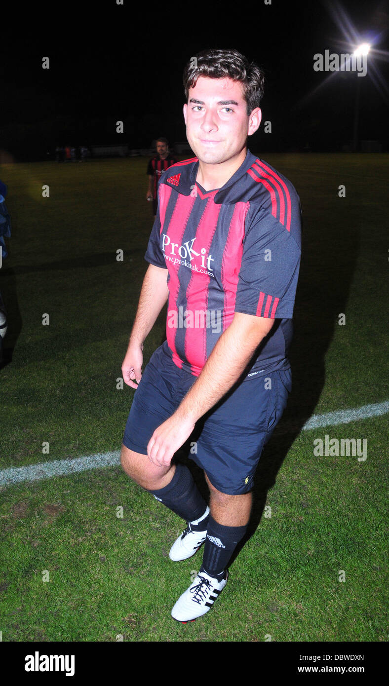 James Argent attending a celebrity football match between Essex United FC and Bowers FC Pitsea, Essex - 01.09.11 Stock Photo
