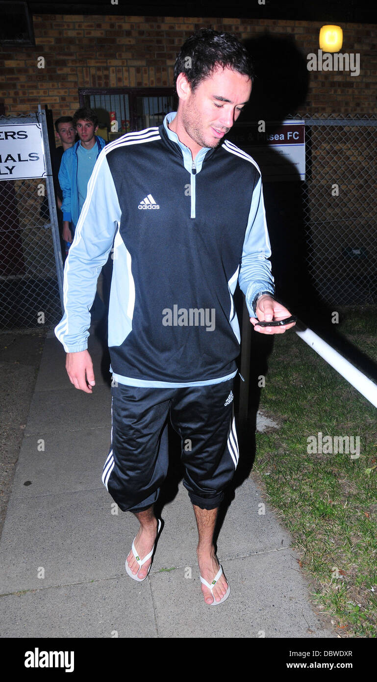 Jack Tweed attending a celebrity football match between Essex United FC and Bowers FC Pitsea, Essex - 01.09.11 Stock Photo