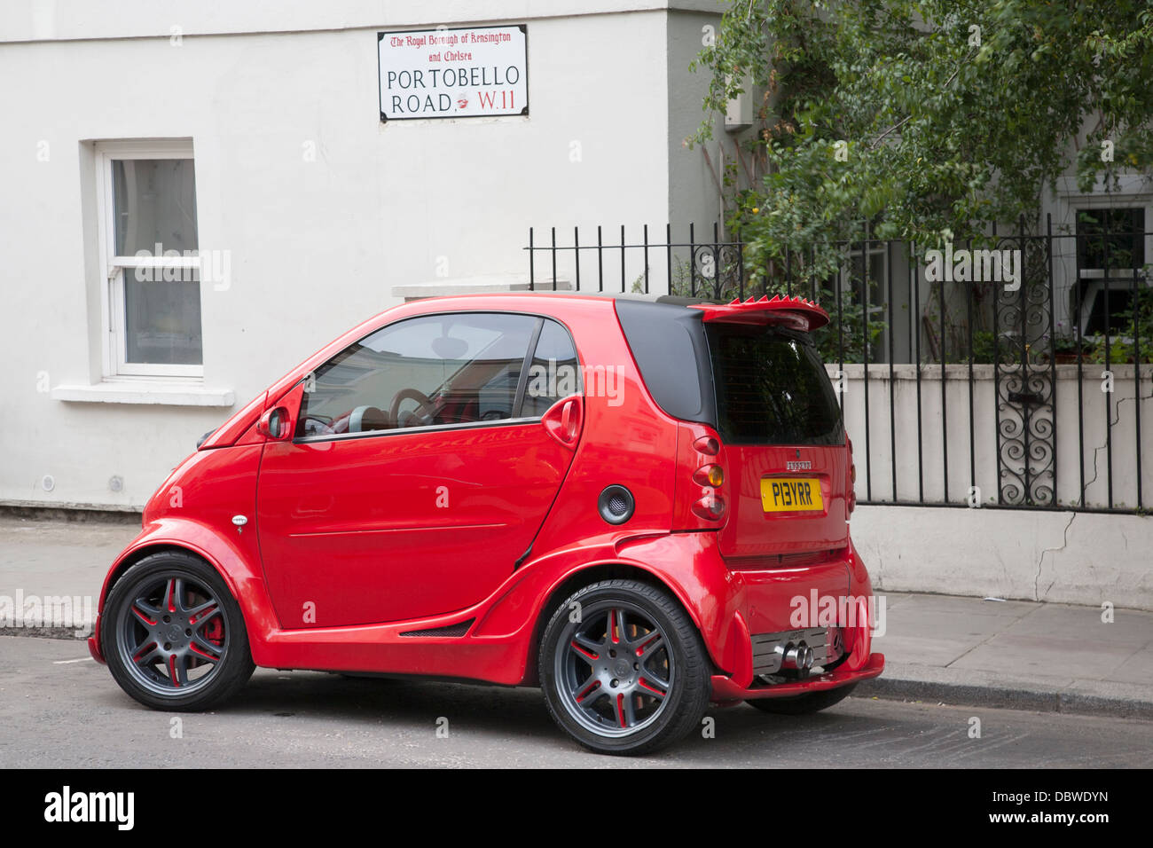 Smart ferrari car london england hi-res stock photography and images - Alamy