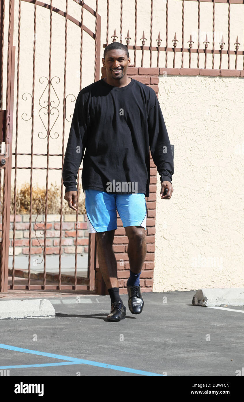 Ron Artest ‘Dancing with the Stars’ celebrities outside the dance