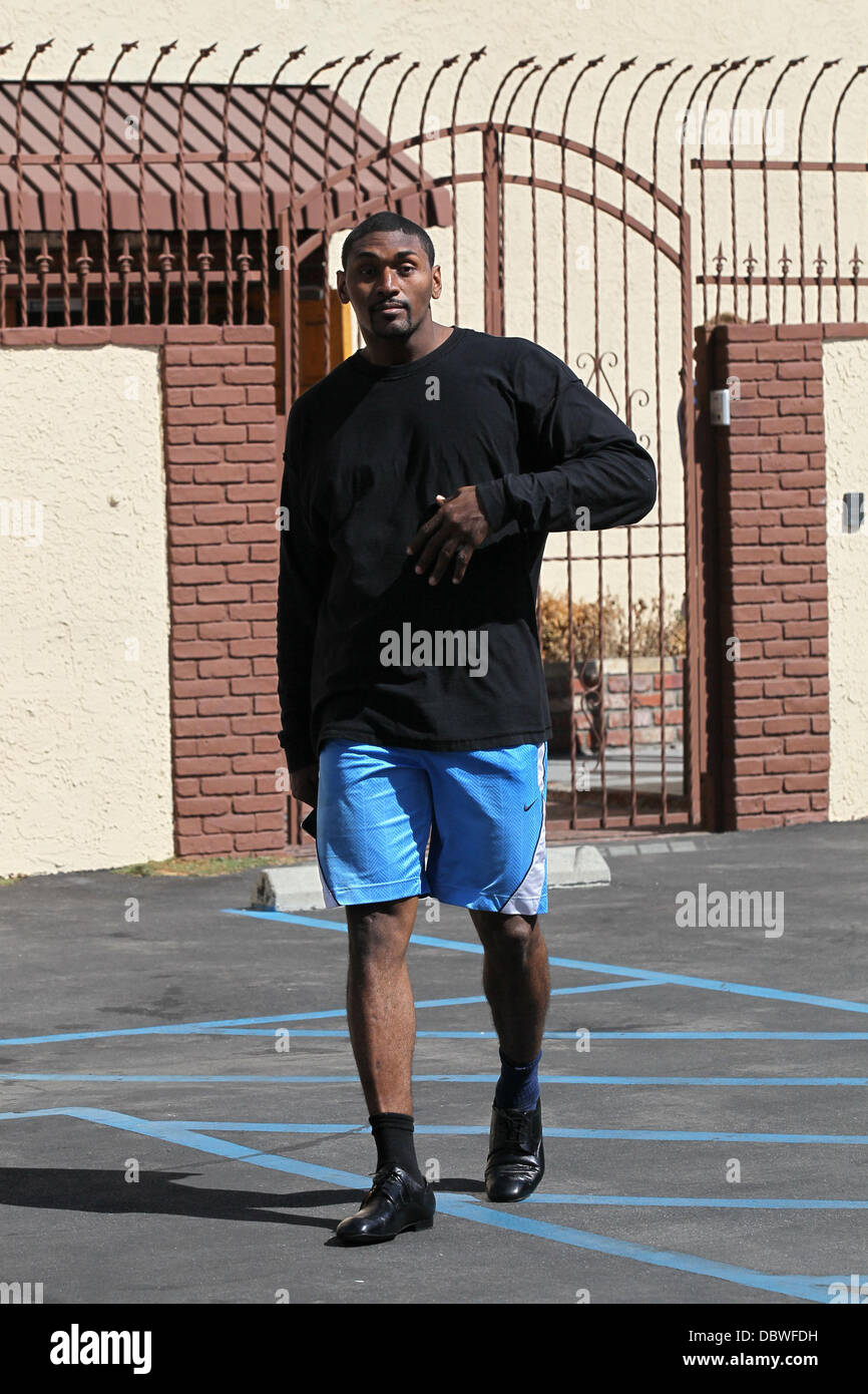Ron Artest ‘Dancing with the Stars’ celebrities outside the dance