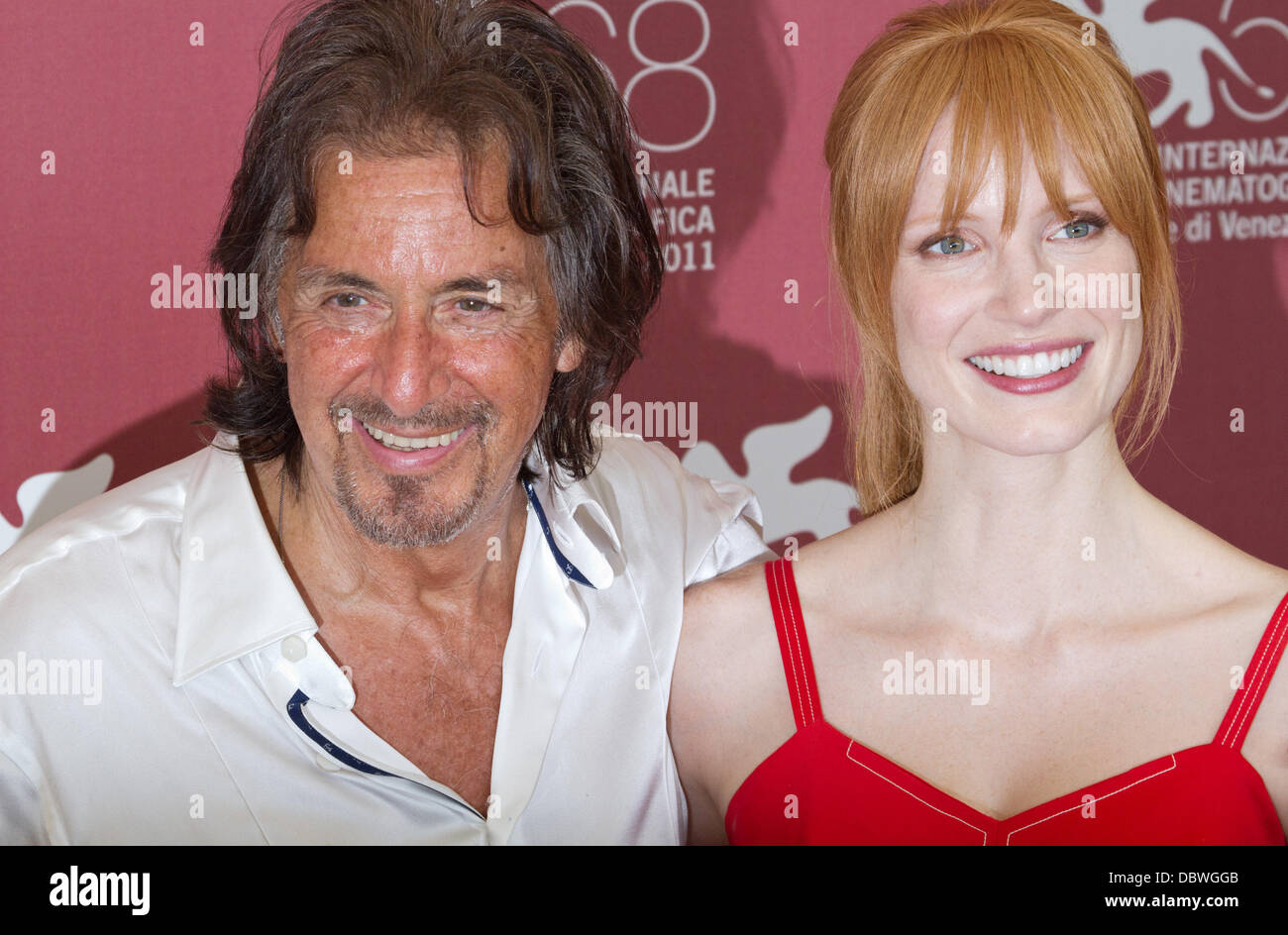 Al Pacino and Jessica Chastain The 68th Venice Film Festival - Day 5