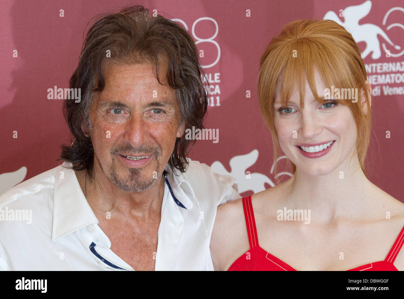 Al Pacino and Jessica Chastain The 68th Venice Film Festival - Day 5