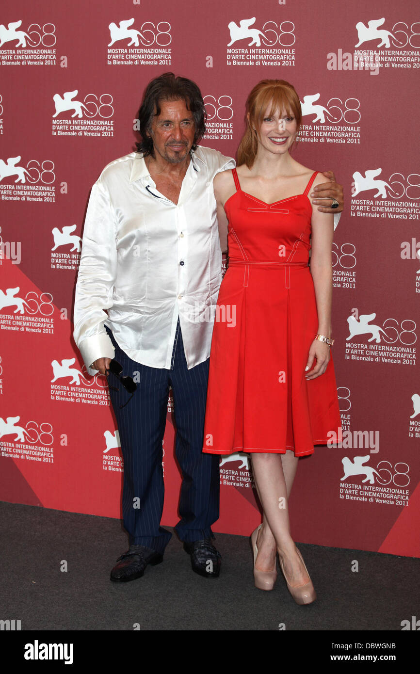 Al Pacino and Jessica Chastain The 68th Venice Film Festival - Day 5