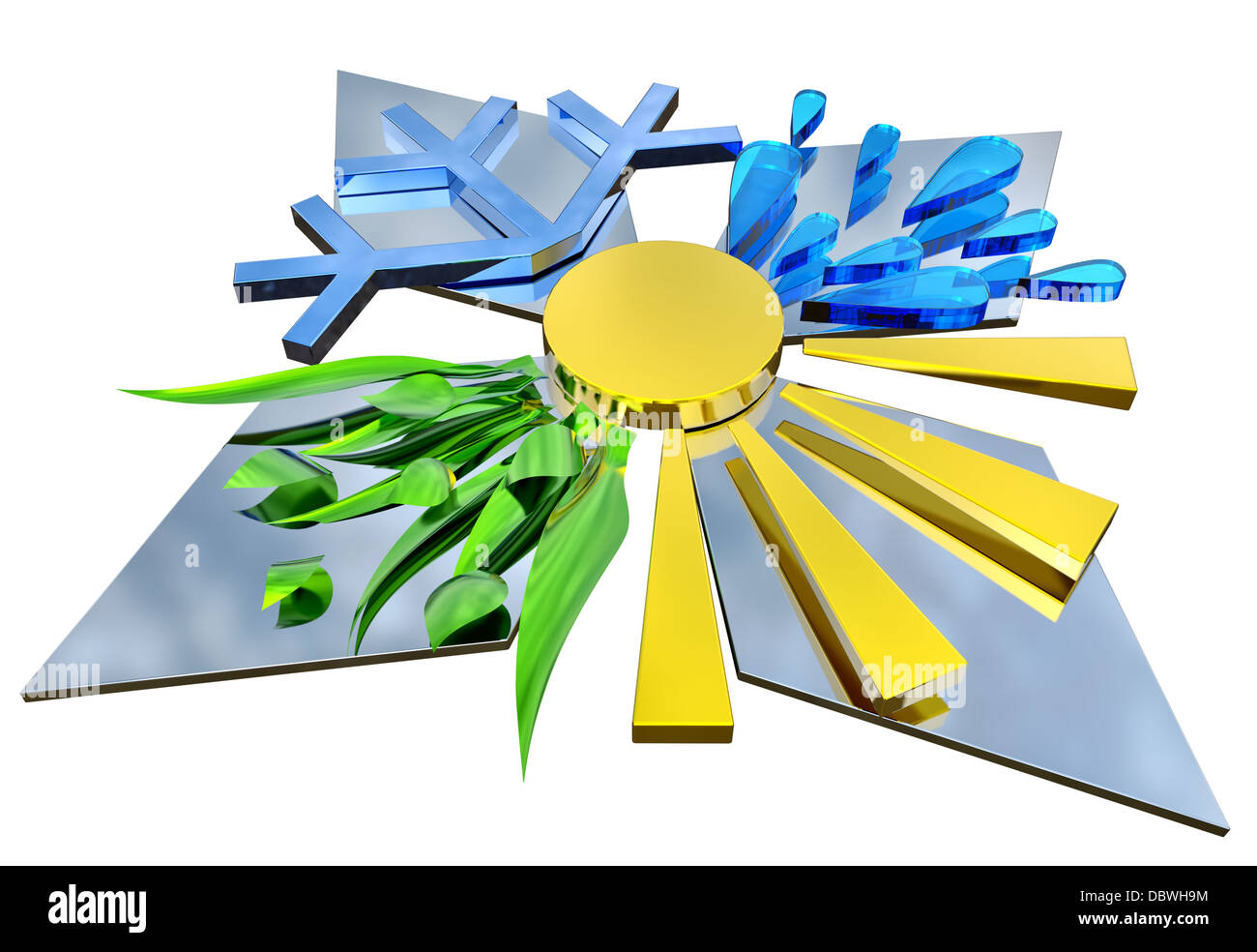 Spring, Summer, Autumn, Winter. Four Seasons Stock Photo - Alamy