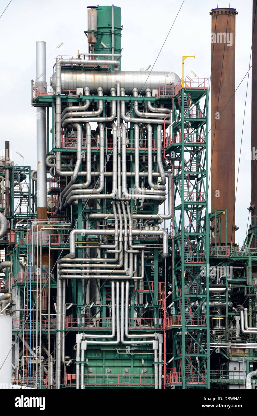 A piping system at a chemical plant Stock Photo Alamy