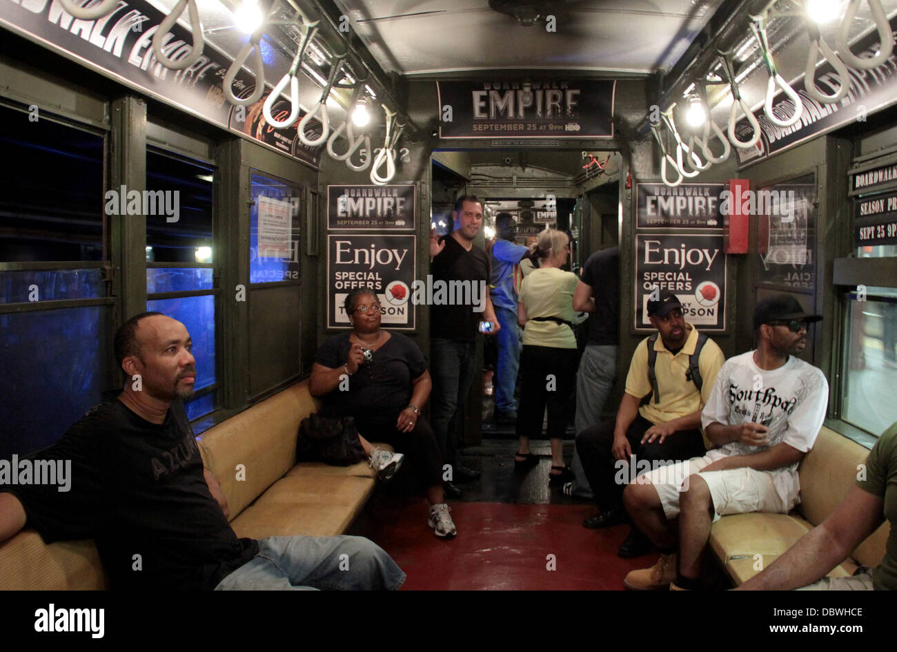 Atmosphere A vintage 1917 subway train is used to promote the new ...