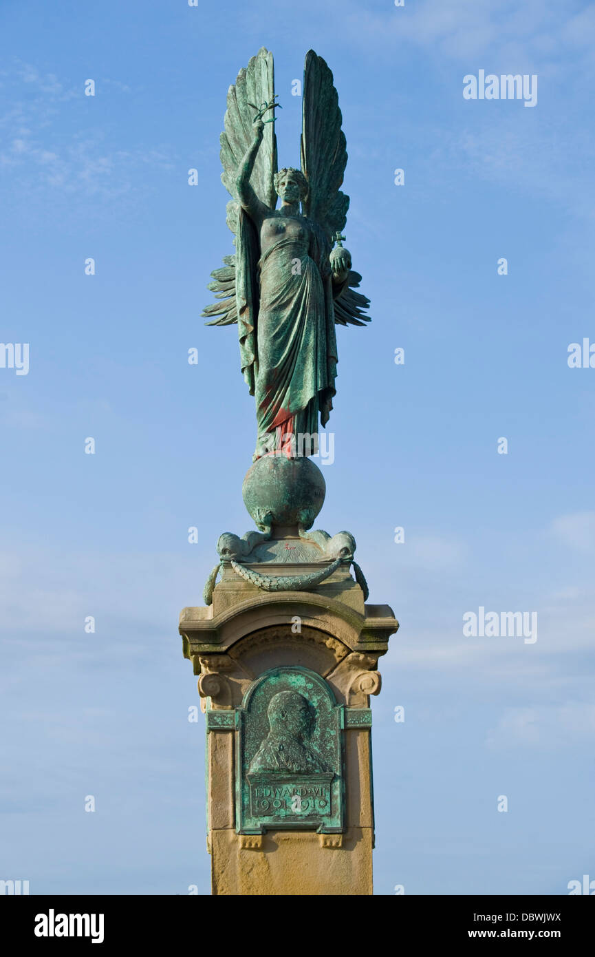 Edward VII peace statue on the seafront promenade in Brighton East