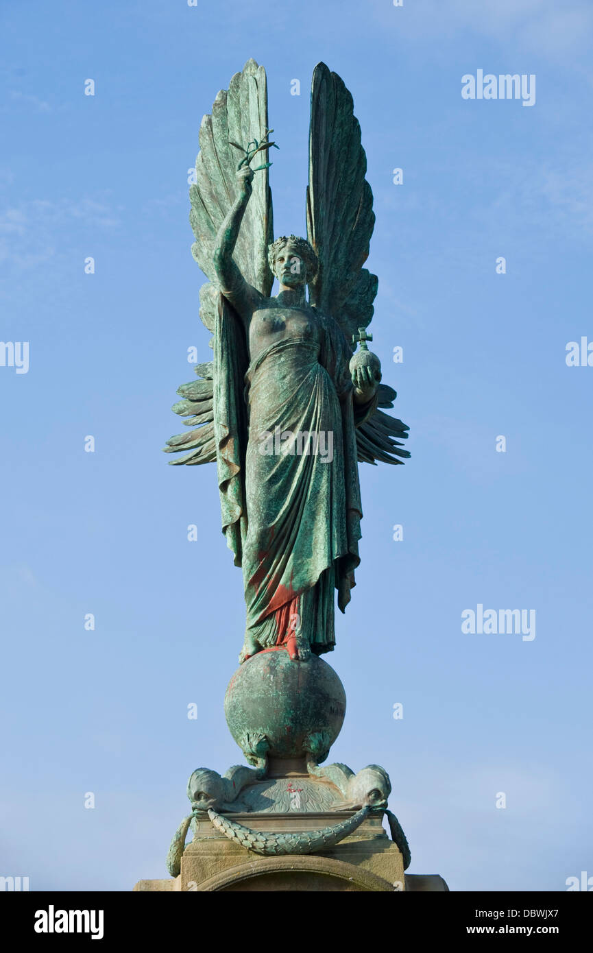 Edward VII peace statue on the seafront promenade in Brighton East