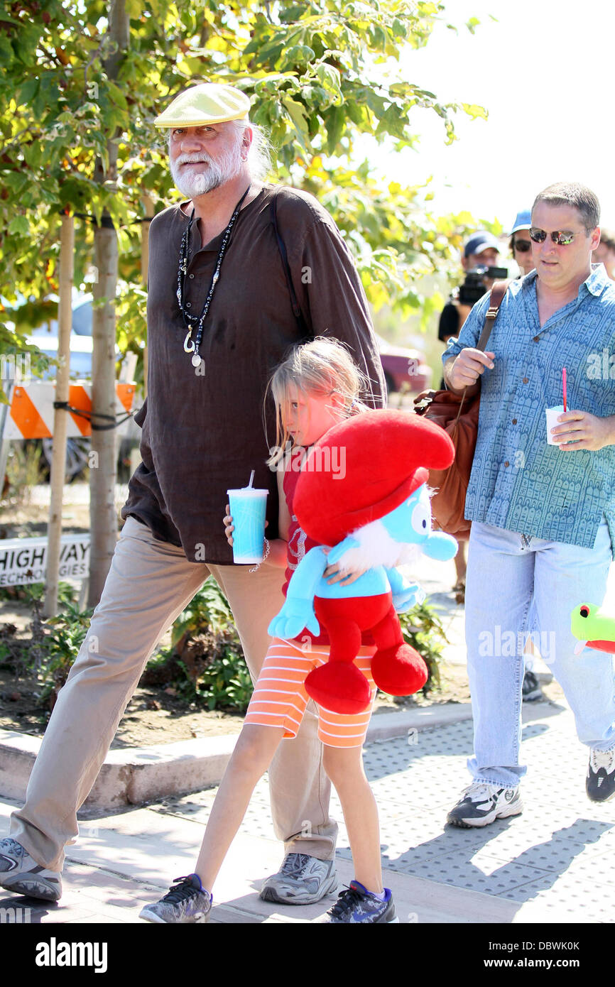Fleetwood Mac drummer, Mick Fleetwood and family members are seen