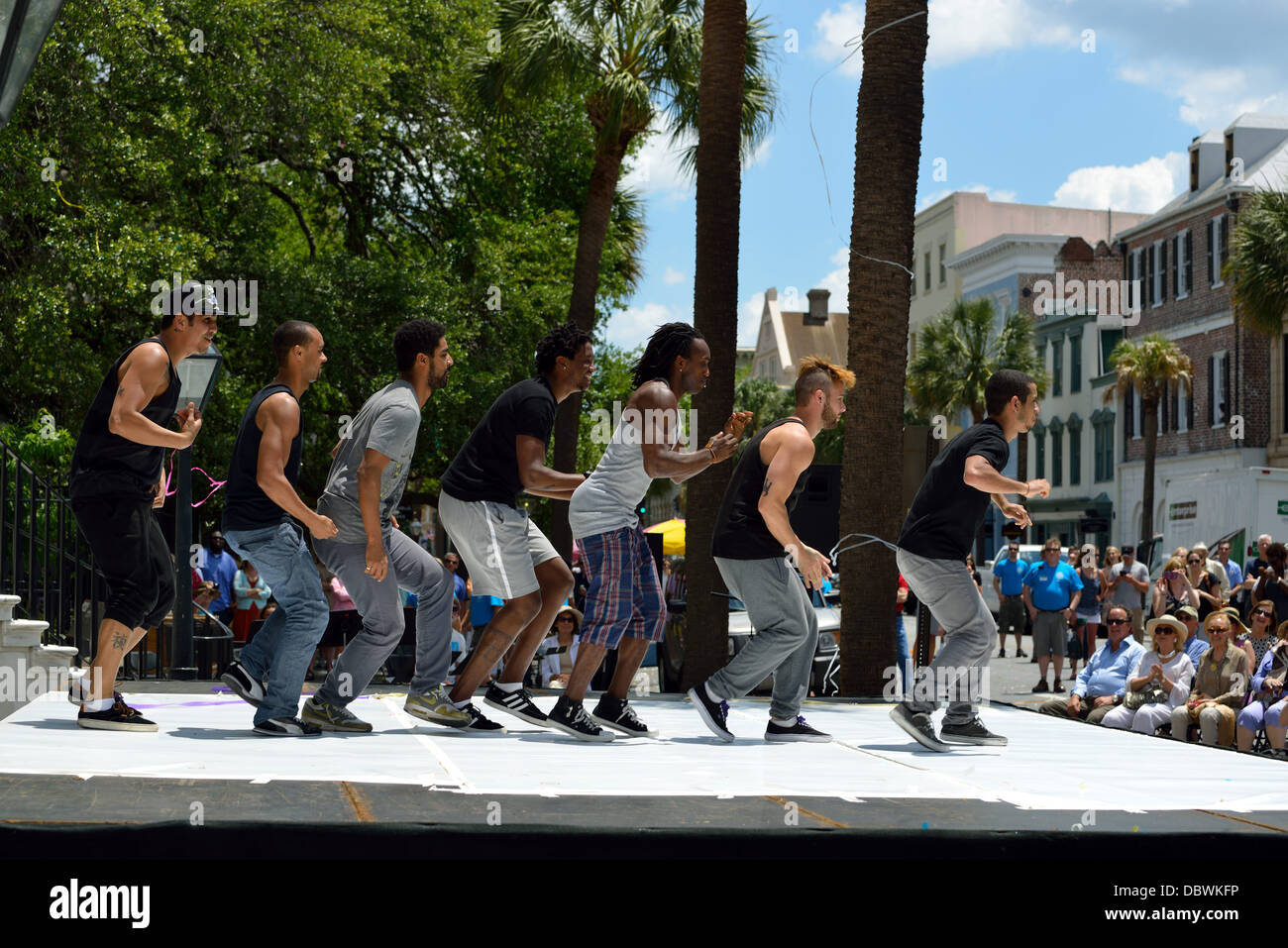 Karfig Brasil male dance group Stock Photo Alamy
