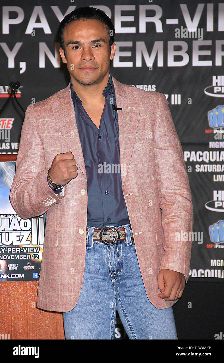 Juan Manuel Marquez Professional Boxers Manny Pacquiao and Juan Manuel  Marquez attend the press conference for their World Welterweight  Championship Fight at The Lighthouse at Chelsea Piers New York City, USA -, image size:859x1390