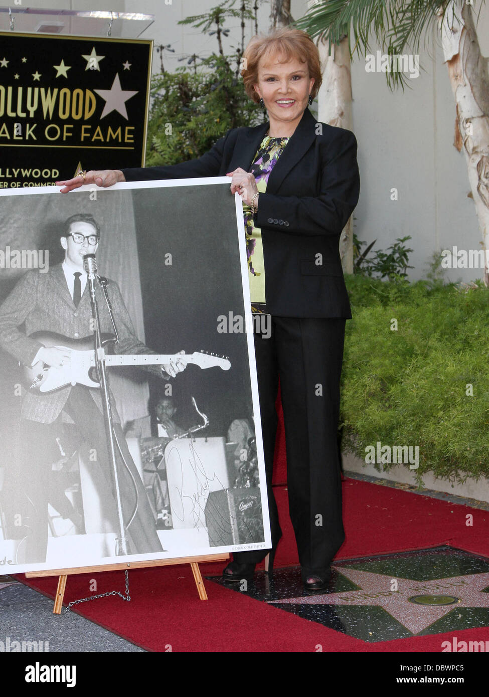 Maria Elena Holly Buddy Holly Star Unveiling On The Hollywood Walk Of Fame Held In Front of Capital Records     Hollywood, California - 07.09.11 Stock Photo