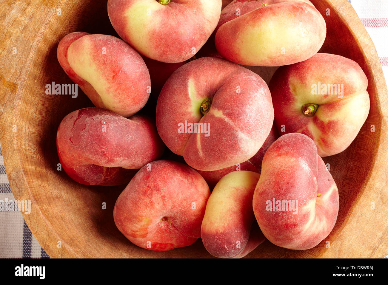 fresh ripe donut peaches Stock Photo Alamy