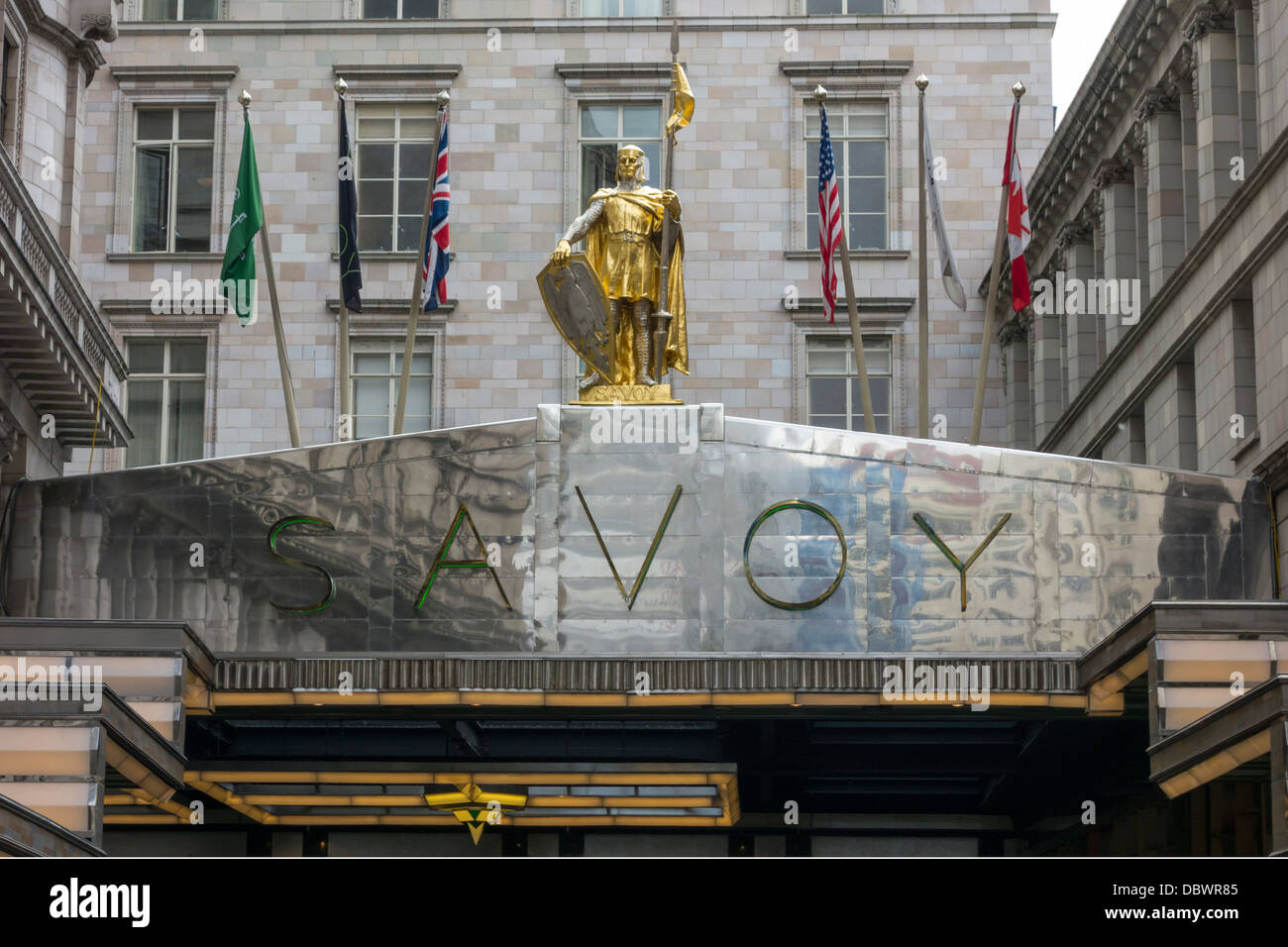 Savoy Hotel, London UK Stock Photo