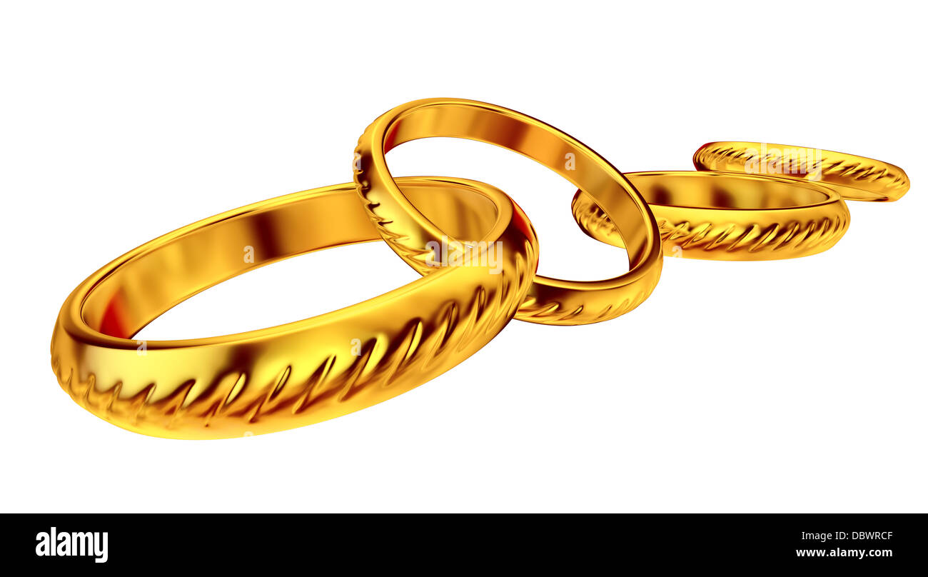 gold wedding rings Stock Photo Alamy