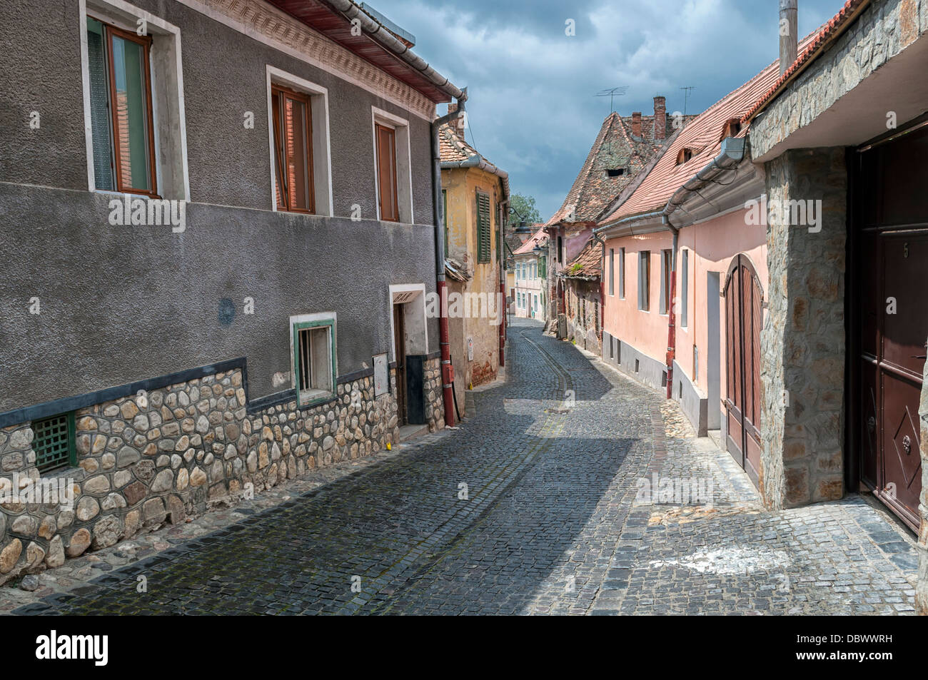 Local senior people play chess in the streets in the medieval city of  Sibiu.Transylvania.Romania Stock Photo - Alamy