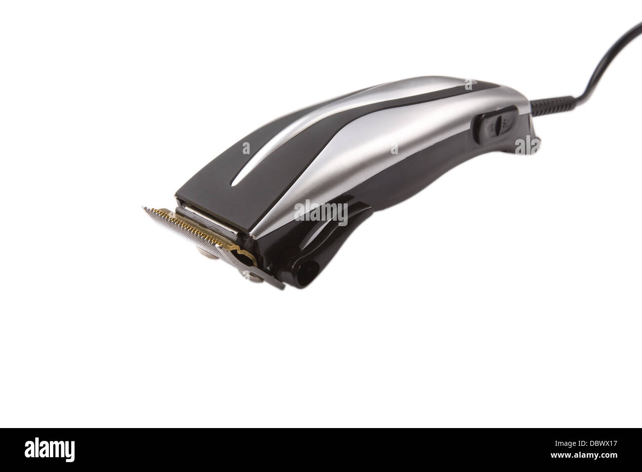 Hair dressing clippers on white background Stock Photo