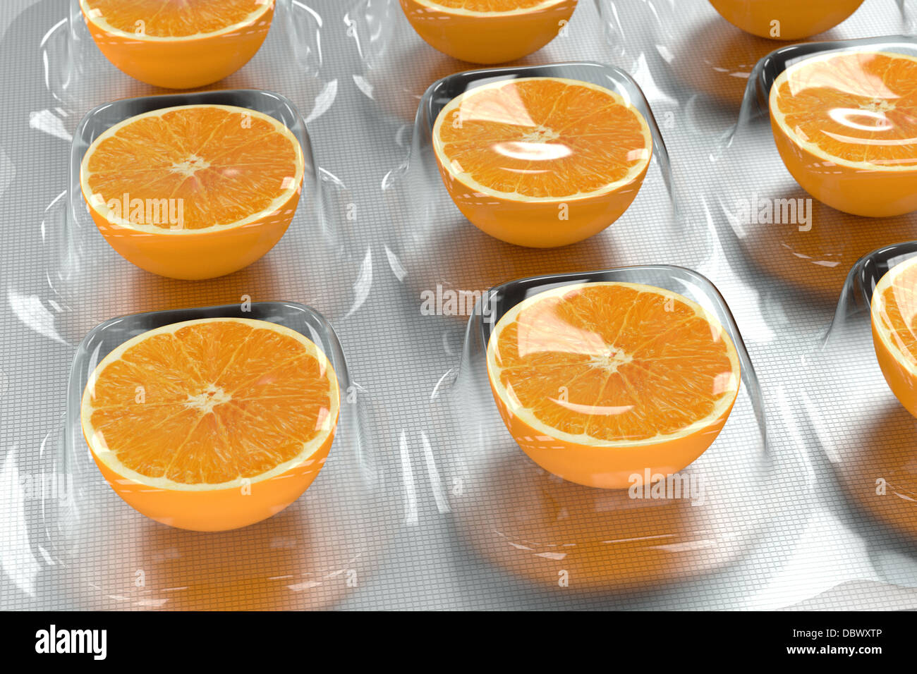 Vitamin C Orange Stock Photo Alamy