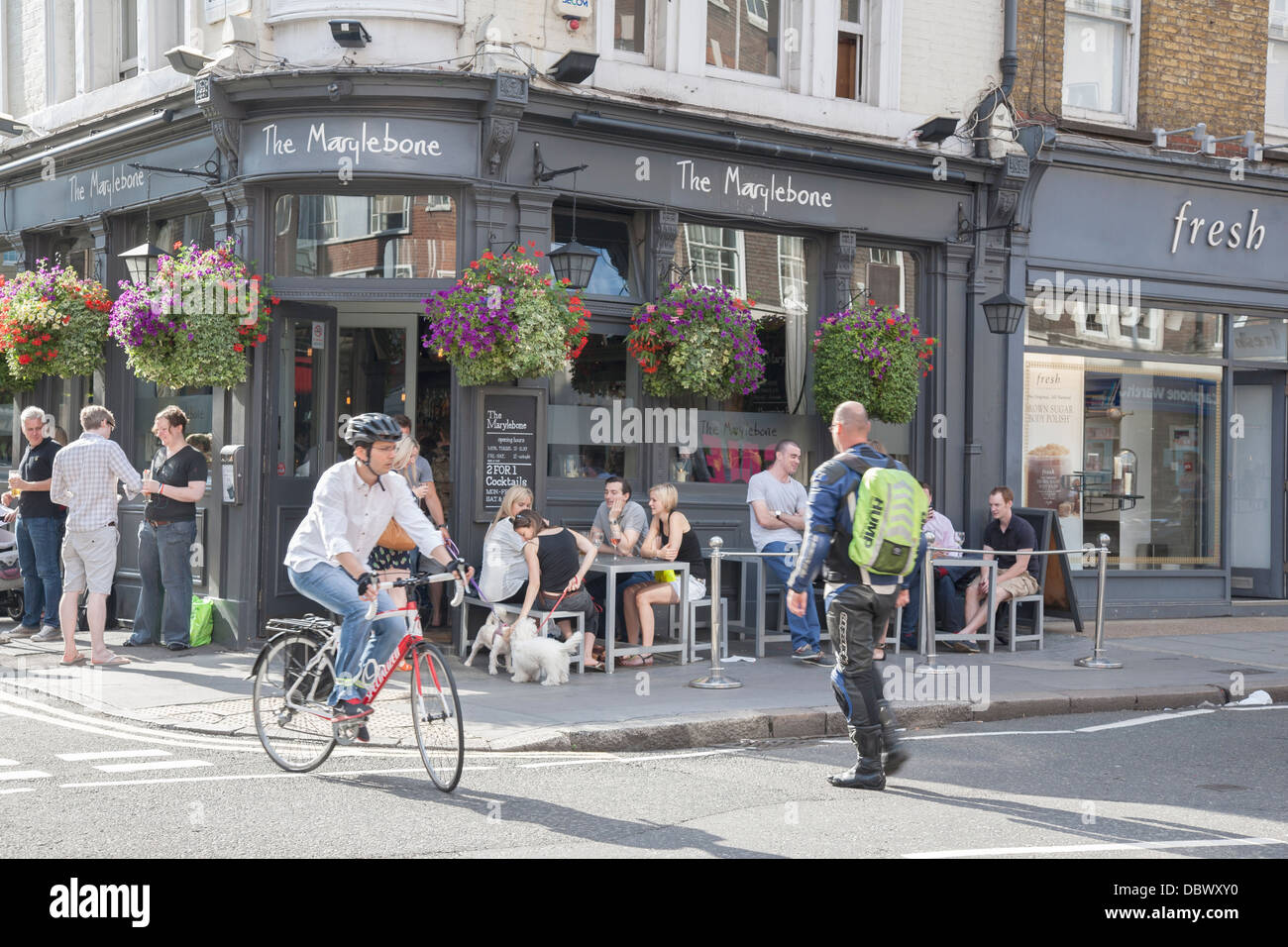 The Marylebone Pub, Marylebone High Street, London, England, UK Stock Photo