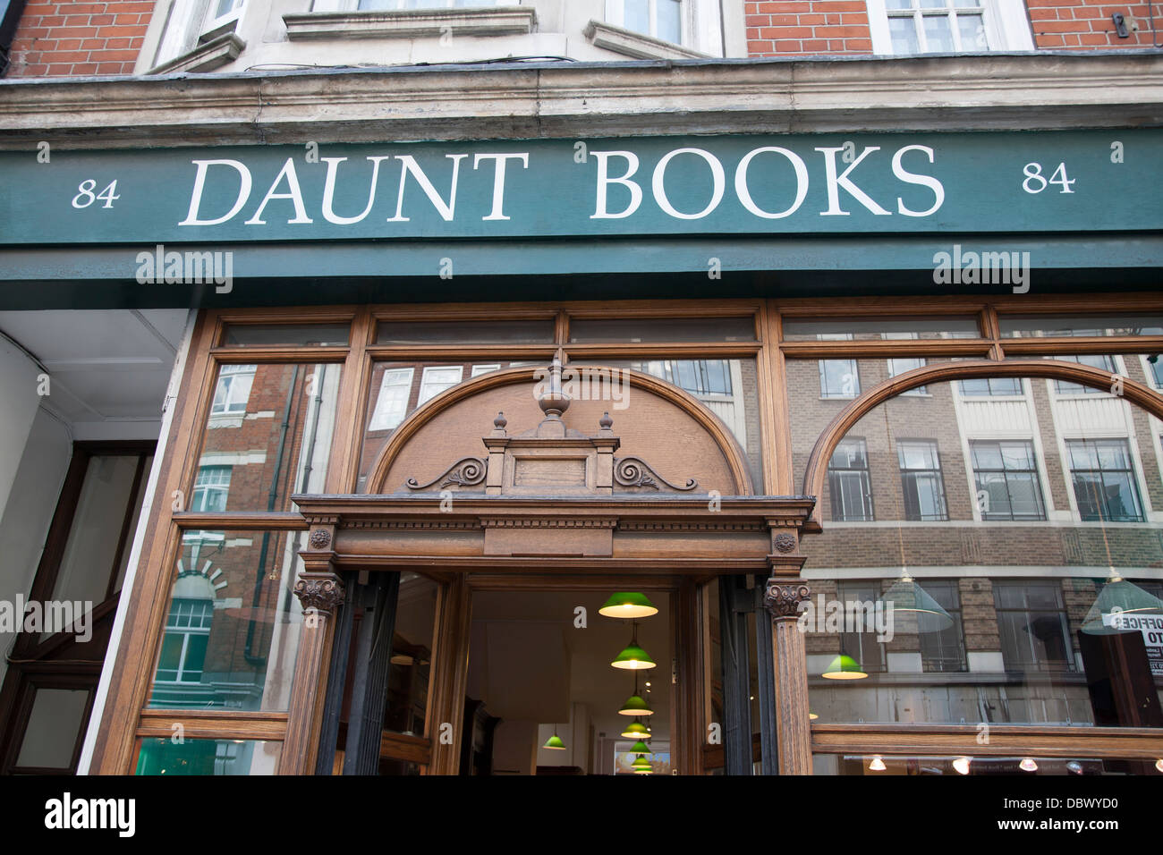 Daunt Bookshop; Marylebone High Street; London; England; UK Stock Photo