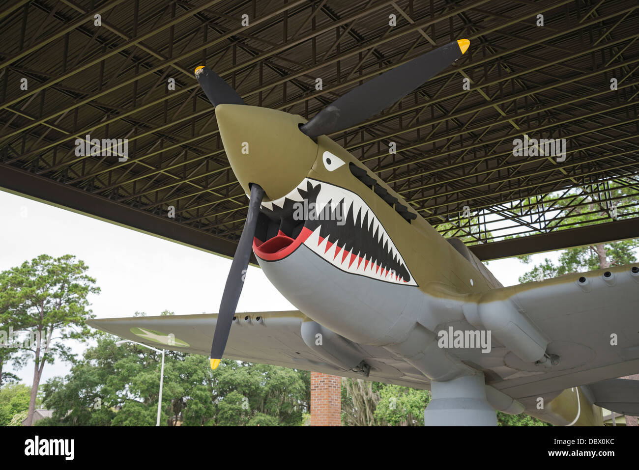 Vintage U.S. Air Force airplanes at Moody Air Force Base in Valdosta
