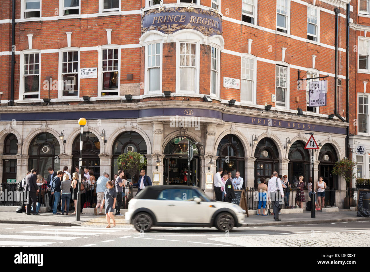 Prince Regent Pub, Marylebone High Street; London; England; UK Stock