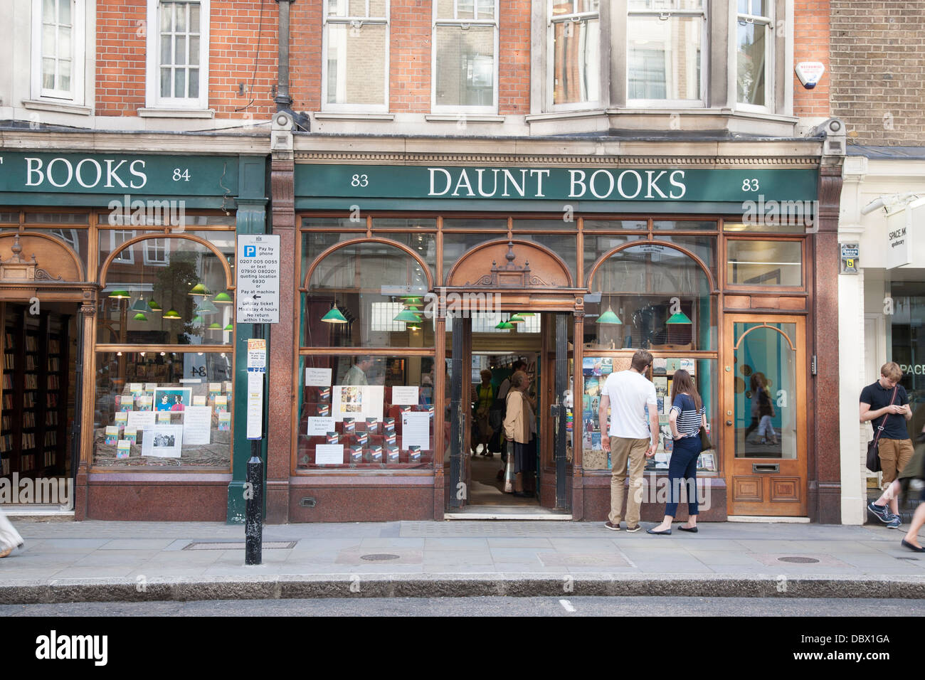 Daunt Bookshop; Marylebone High Street; London; England; UK Stock Photo ...