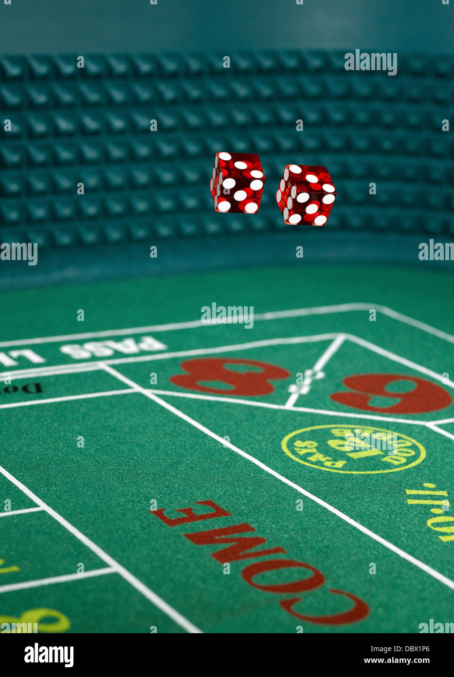 Casino game craps Stock Photo
