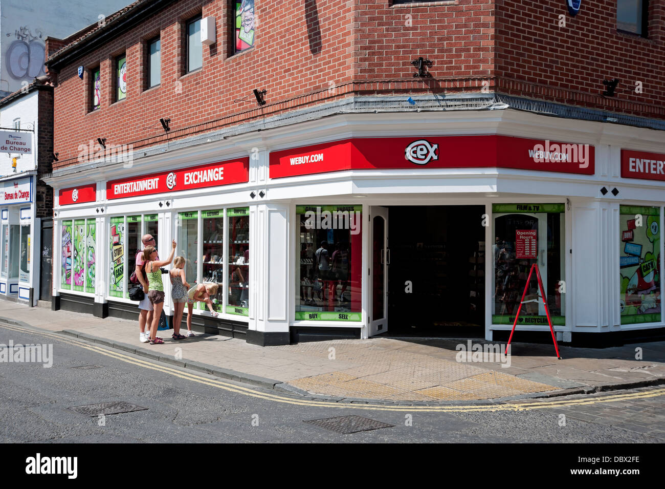 WeBuy WeBuy.com Exchange shop store exterior York North Yorkshire England UK United Kingdom GB Great Britain Stock Photo