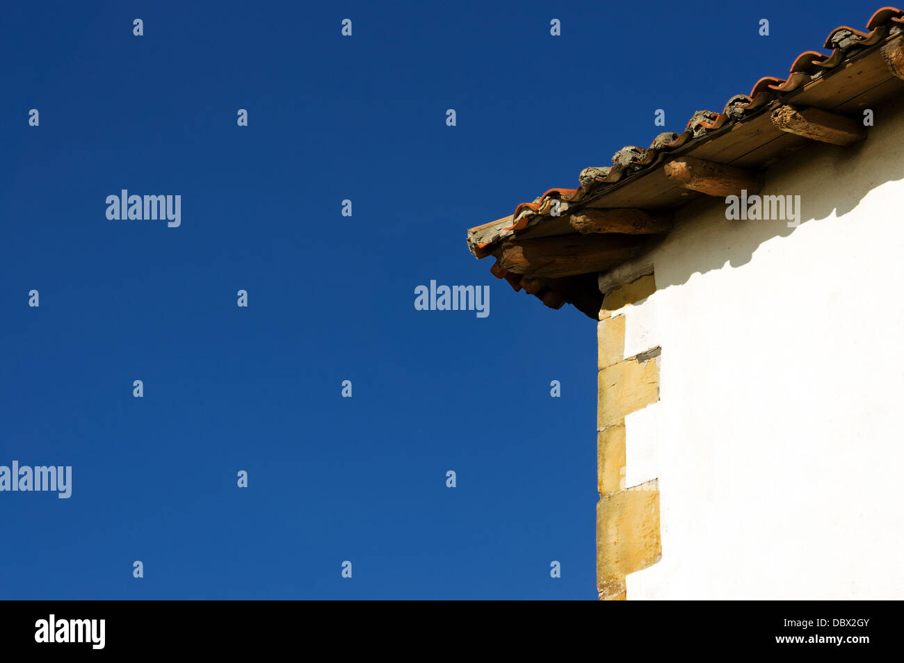 Blue wall with a roof hi-res stock photography and images - Alamy