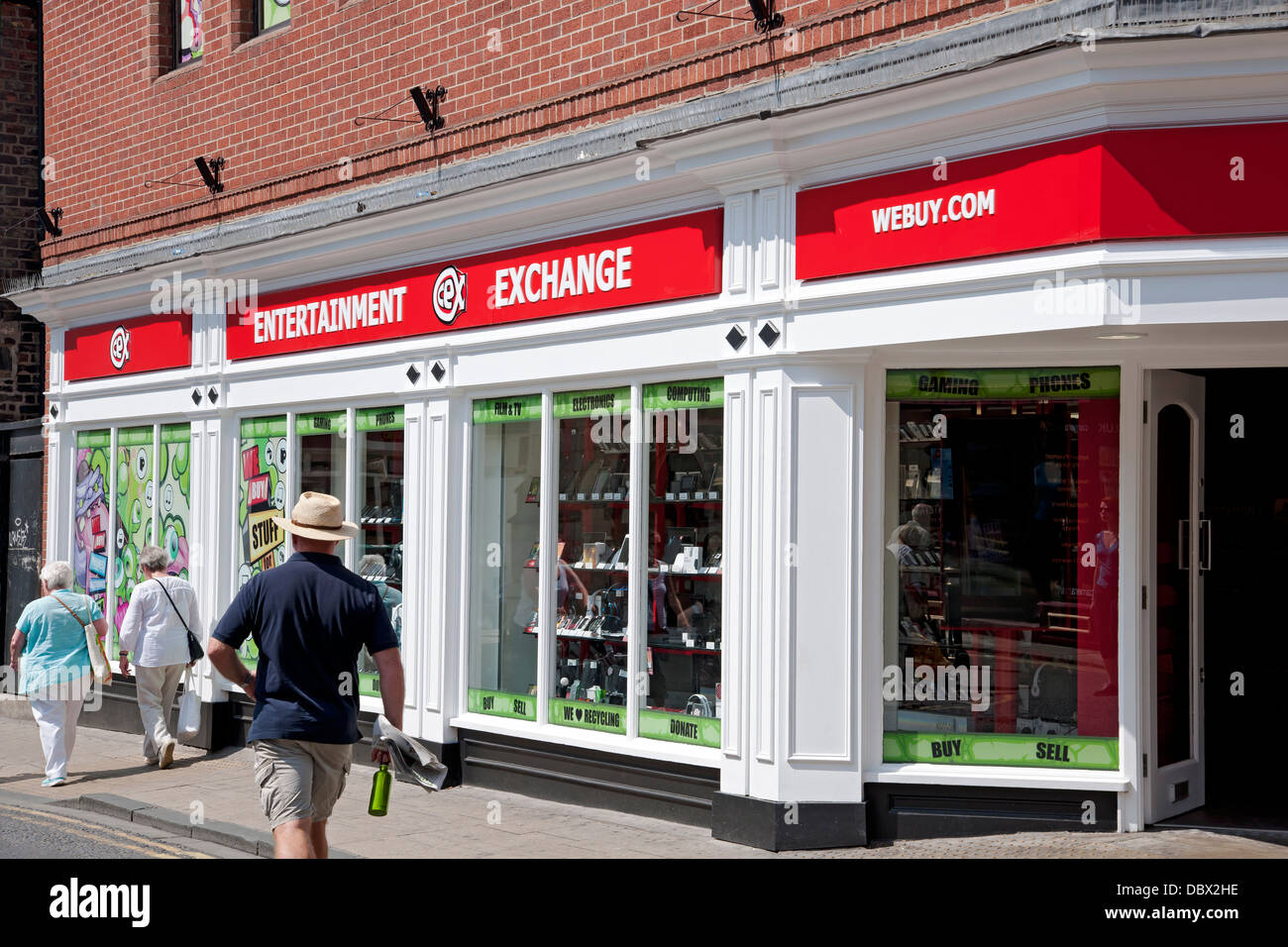 WeBuy WeBuy.com Exchange shop store exterior York North Yorkshire England UK United Kingdom GB Great Britain Stock Photo