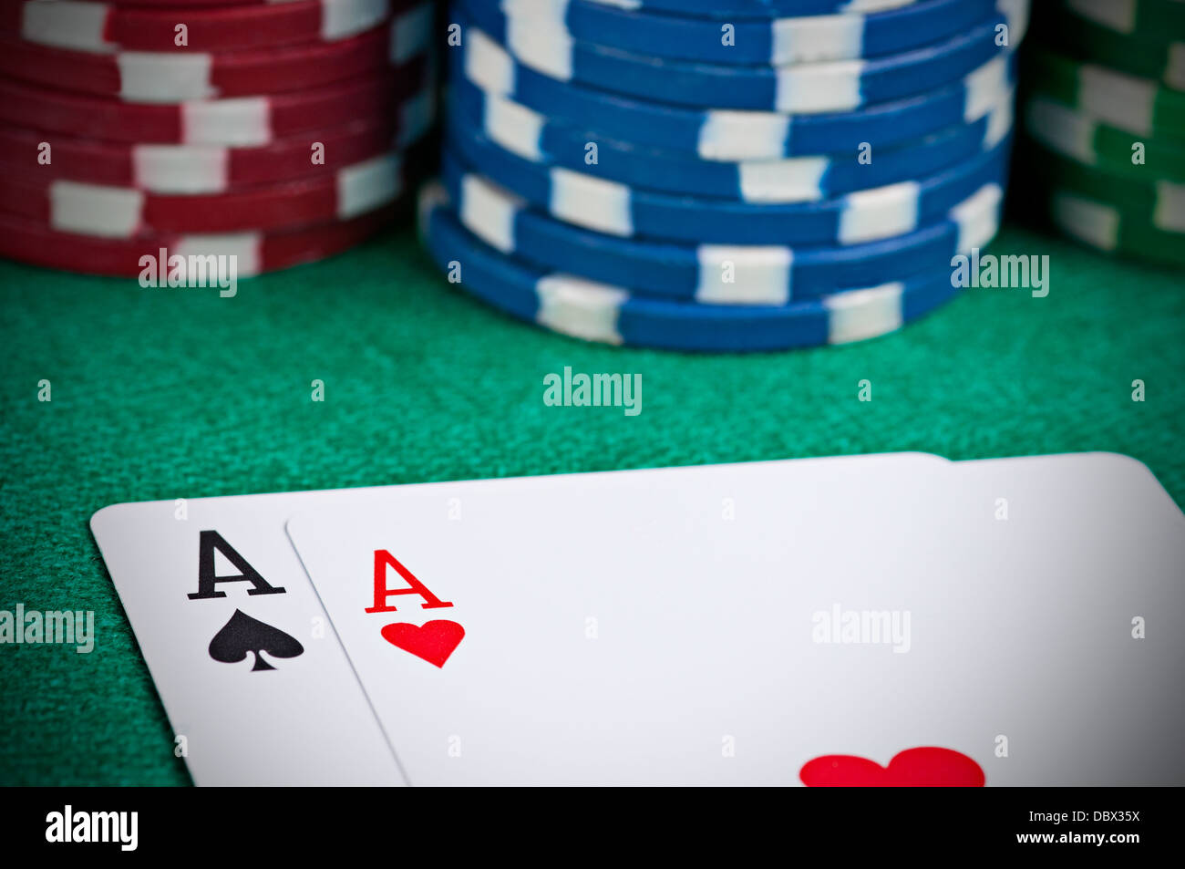 Pair of Aces Stock Photo Alamy