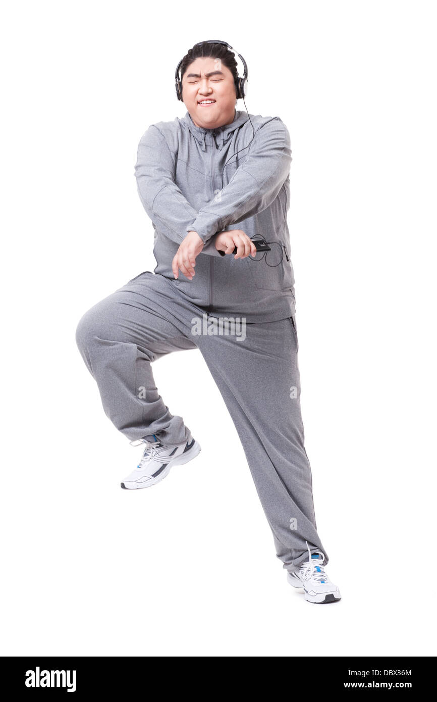 Fat man in sweatpants sales