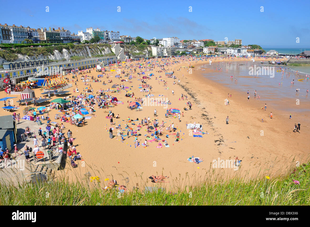 Broadstairs, Kent, England, UK. Viking Bay Stock Photo Alamy