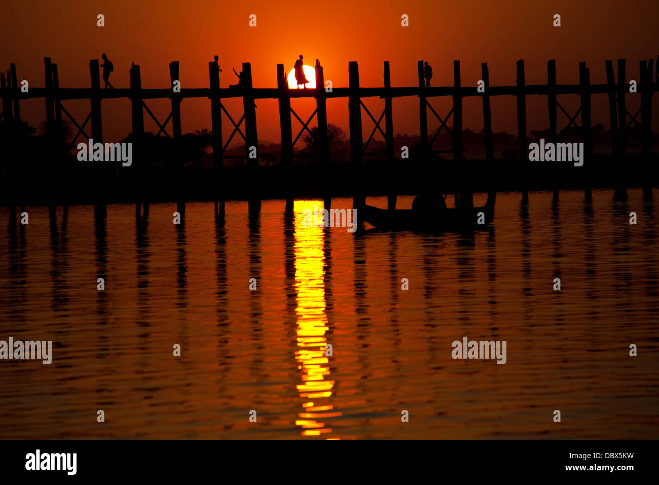 Bridge in Myanmar Stock Photo - Alamy