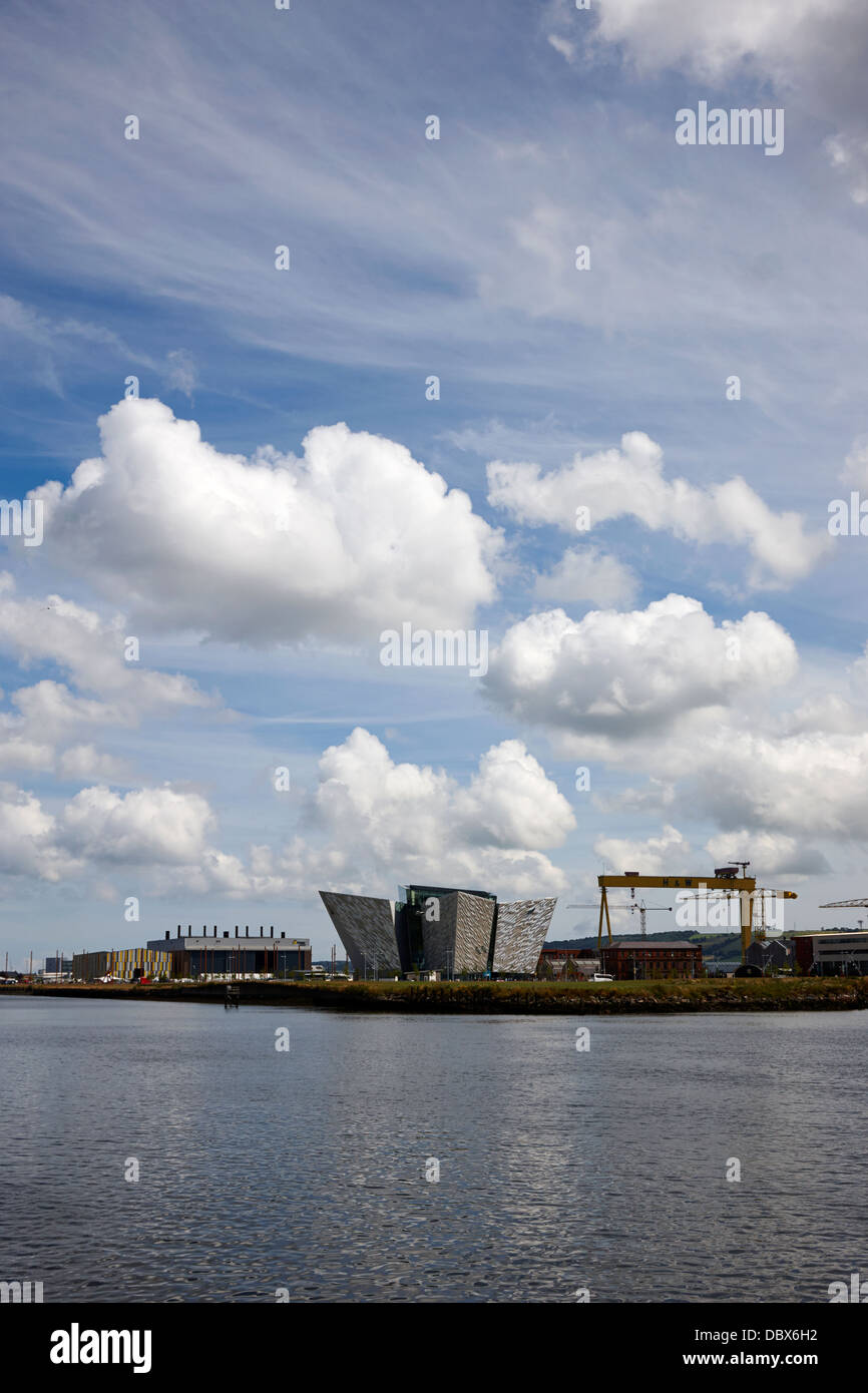 Belfast titanic museum and queens island titanic quarter Northern Ireland UK Stock Photo