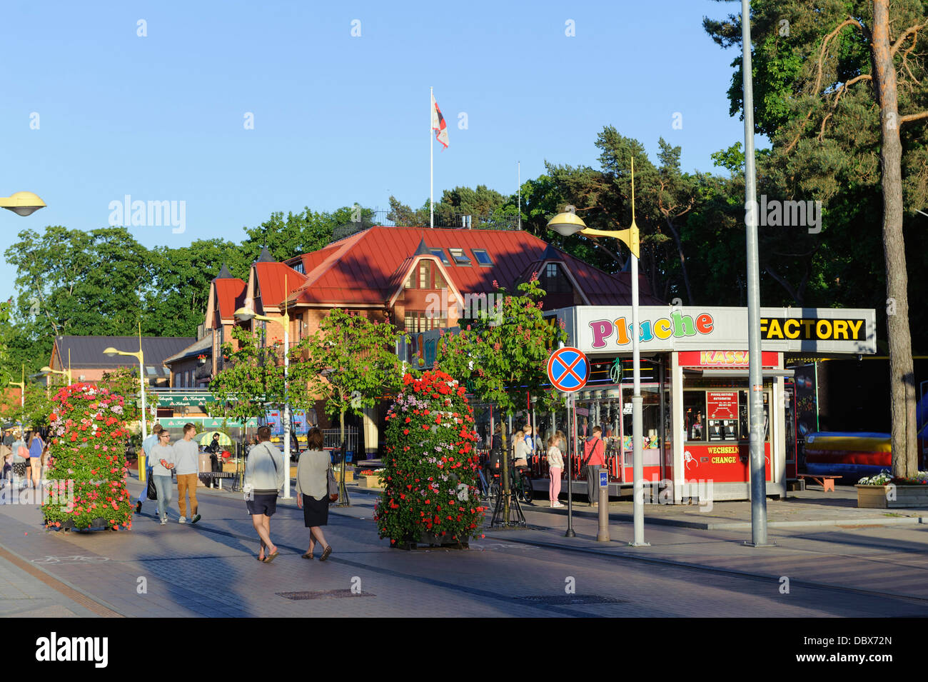 Tourists in Palanga,  Lithuania, Europe Stock Photo