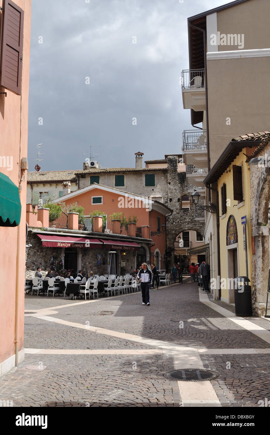 The Marilyn Lounge Bar Restaurant and Club in Bardolino, on Lake Garda. Stock Photo