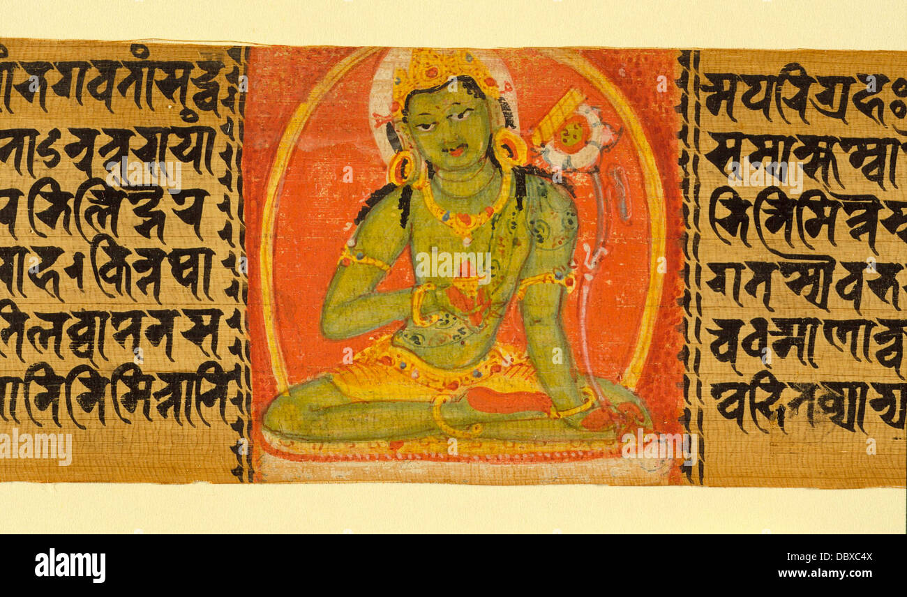 The Bodhisattva Manjushri, Folio From A Prajnaparamita (the Perfection 