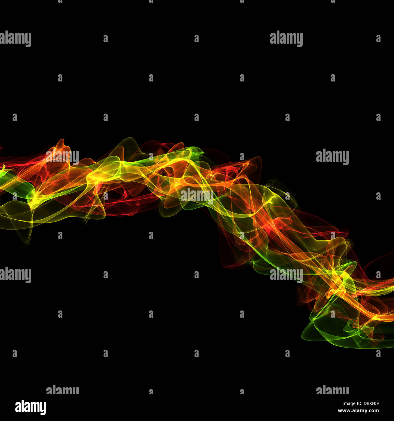 abstract red yellow ribbon waves Stock Photo - Alamy